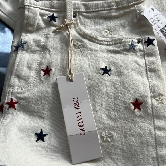 Driftwood Charlee High Rise Wide Leg Embroidered Jeans. - Picture 10 of 11